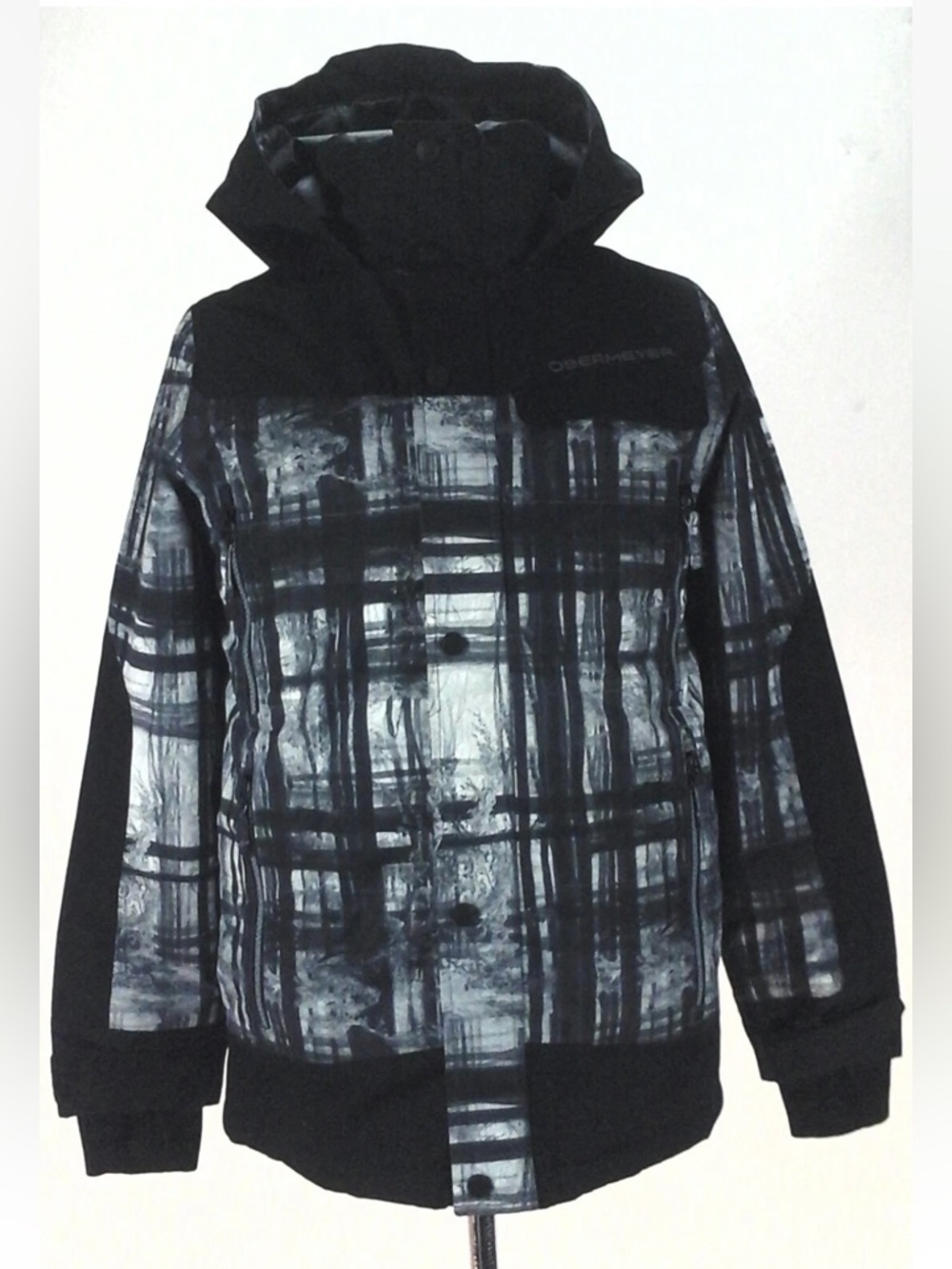 Obermeyer Black and white ski winter jacket size teen XL / 18